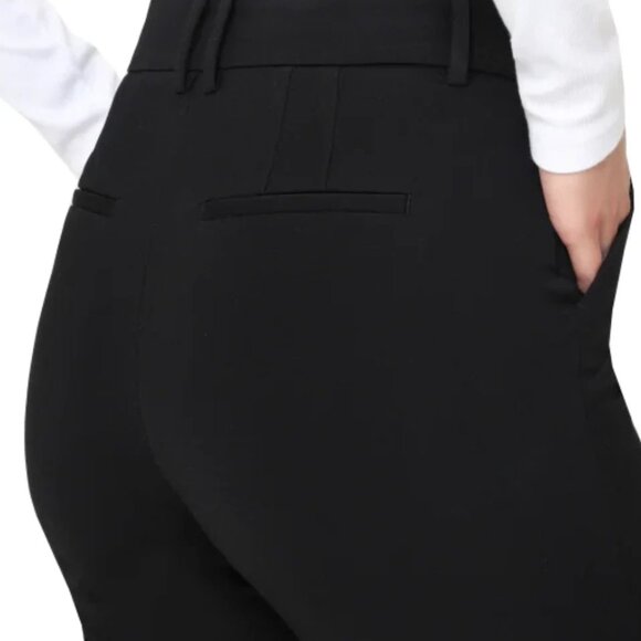 Talbots Dress Pants Womens 12 32x30 Black Nylon Tapered Office Trousers - Picture 6 of 15
